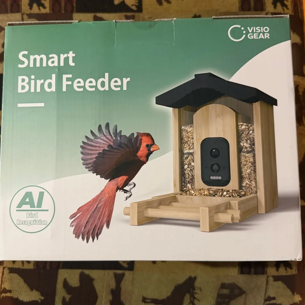 Smart Bird Feeder - Black and Tan